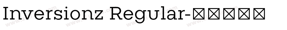 Inversionz Regular字体转换